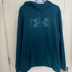 Under Armour Hoodie Teal with high Neck Mens XL